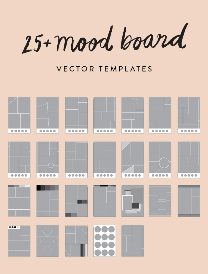25+ Mood Board Vector Templates — June Letters Studio