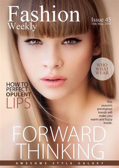 Fashion Magazine Design Psd Free&nbsp;Download