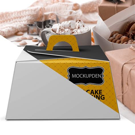 Cake Box Mockup&nbsp;Psd