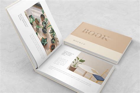 Landscape Book Mockup Psd Free&nbsp;Download