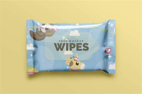 Baby Wipes Mockup Psd
