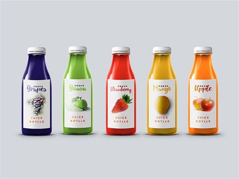 Juice Bottle Template&nbsp;Psd
