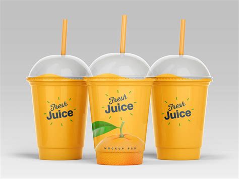 Mockup Juice Cup