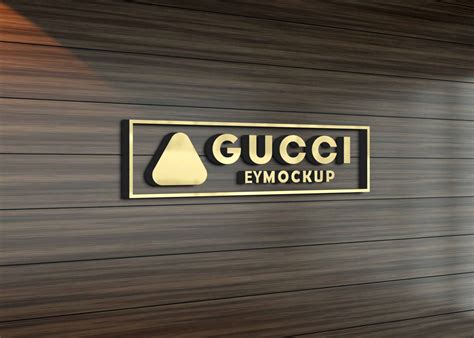 3D Wooden Wall Logo&nbsp;Mockup