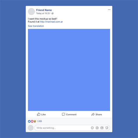 Facebook Post Template Psd Free&nbsp;Download
