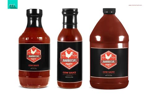 Bbq Sauce Bottle Mockup&nbsp;Free