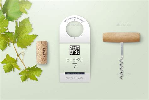 Bottle Neck Tag&nbsp;Mockup