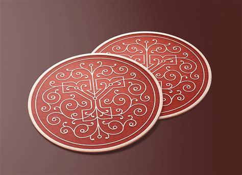 Drink Coaster Mockup&nbsp;Free