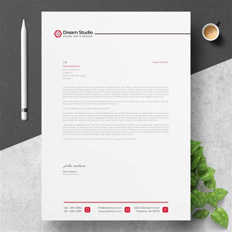 Letterhead Design Template Free Download&nbsp;Word