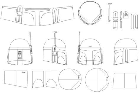 Boba Fett Helmet Template&nbsp;Foam