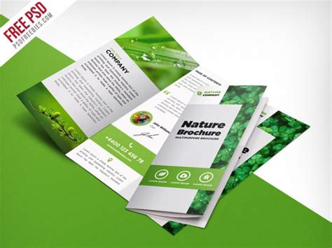 Tri Fold Brochure Design Templates Psd Free&nbsp;Download