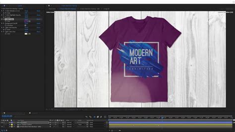After Effects 3D T-Shirt Mockup