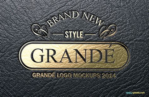 Gold Foil Logo Mockup Free&nbsp;Download