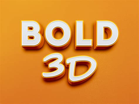 3D Font Template&nbsp;Photoshop