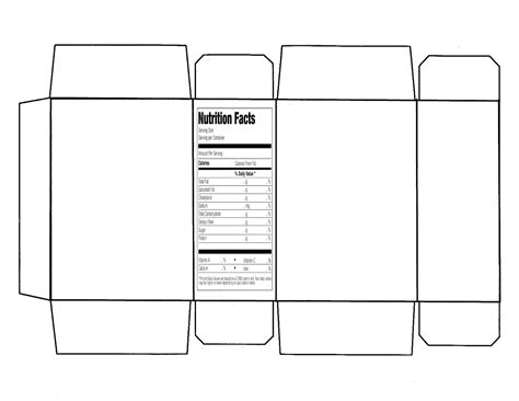 Cereal Box Template&nbsp;Png