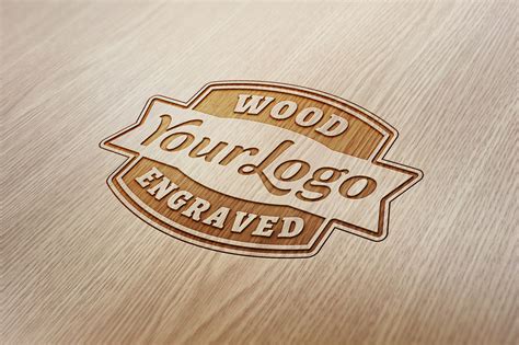 Wooden Logo Mockup