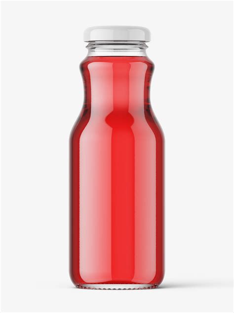 Red Juice Bottle&nbsp;Mockup