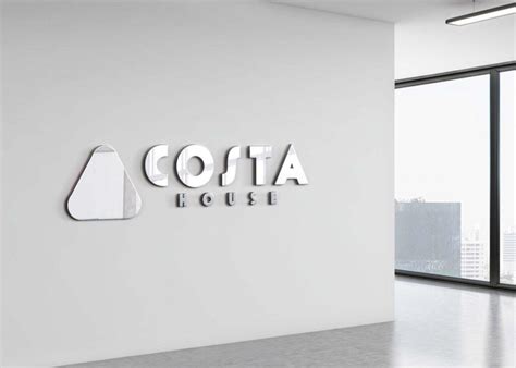 3D Wall Logo Mockup&nbsp;Online