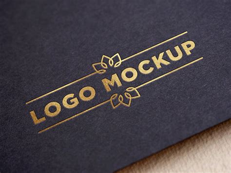 Gold Logo Mockup