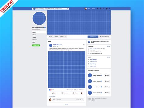 Facebook Page Mockup